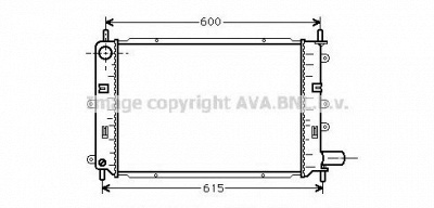 AVA QUALITY COOLING fd2151 -  Радиатор, охлаждение двигателя